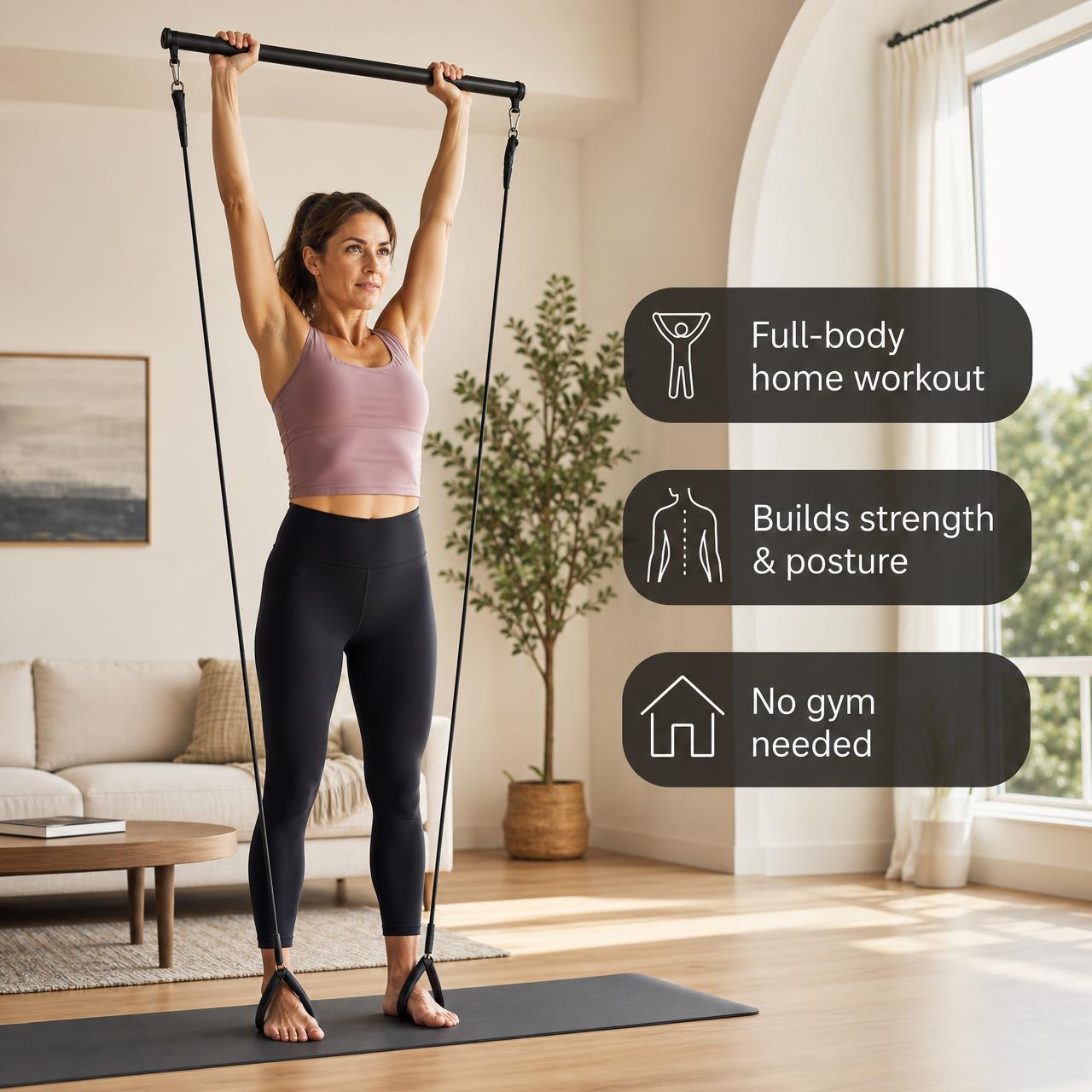 Pilates Bar Kit for Full-Body Home Workouts — full-body workout at home